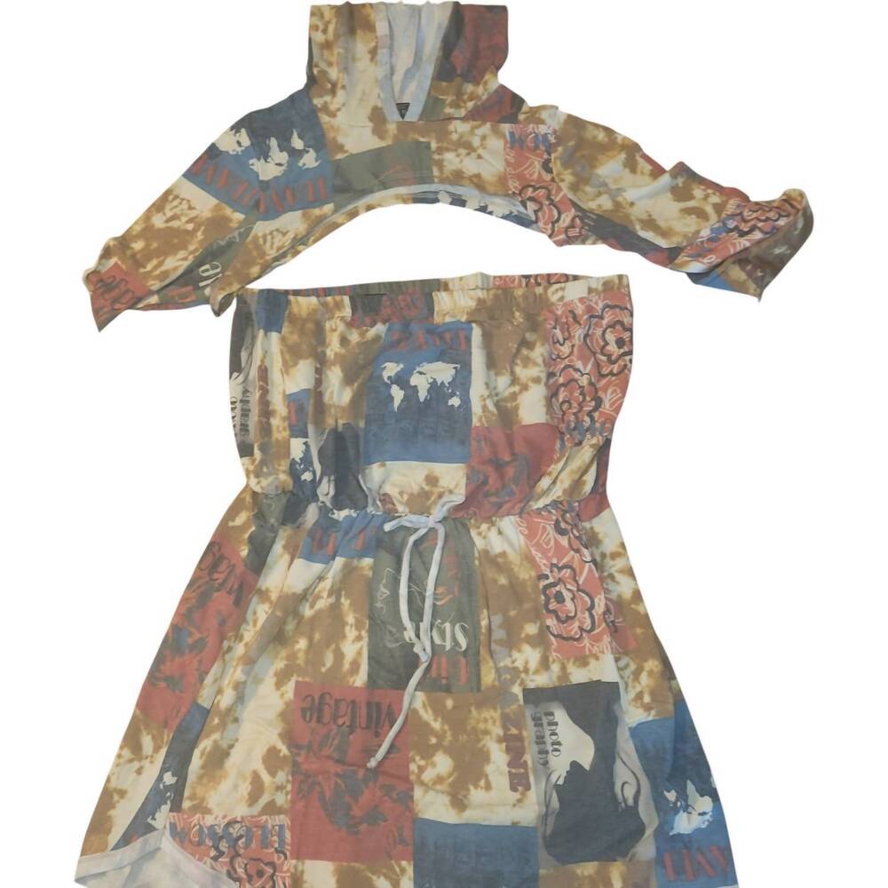 NEW THE CURVE women's rustic set in multi color